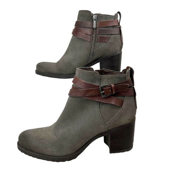 SAM EDELMAN the Hannah Lug Sole Booties in Gray Women's Size 7 - Picture 2 of 15